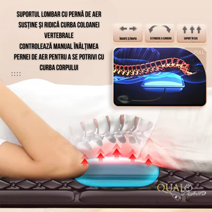 Saltea de Masaj Complet Shiatsu, Set cu Aparat de Masaj pentru Picioare, Pentru Dureri de Picioare si Spate