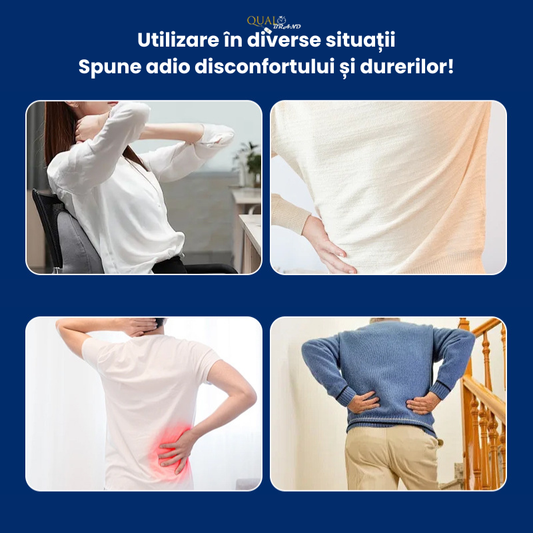 Centura Magnetica, 24 Magneti Inclusi, Tije Metalice Pentru Sustinere, Pentru Durerile de Spate, Suport Optim