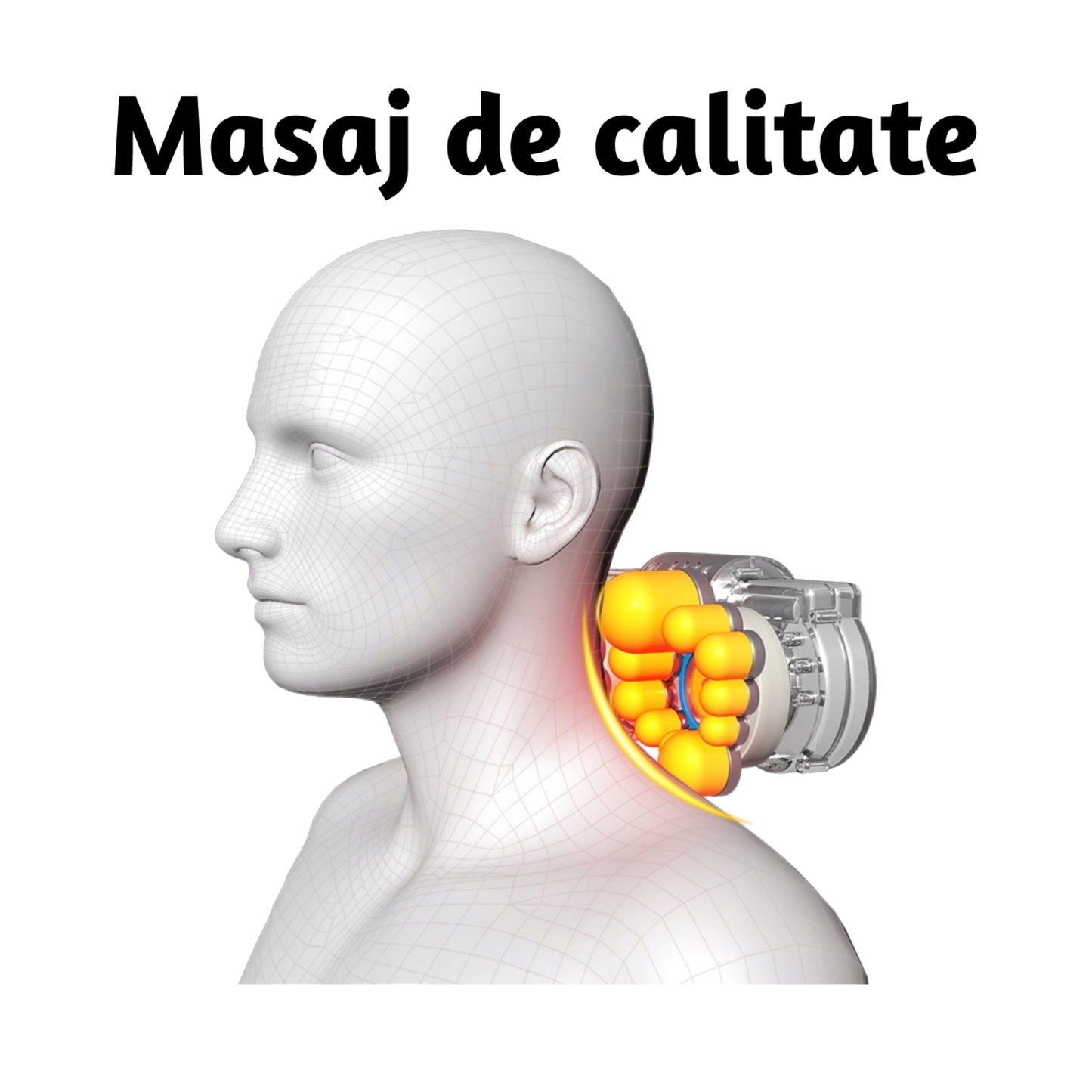 Saltea Masaj Complet Shiatsu, pentru persoanele care au dureri de spate, 6 moduri de masaj, dispozitiv de control, presiunea pernelor optimizata, Maro