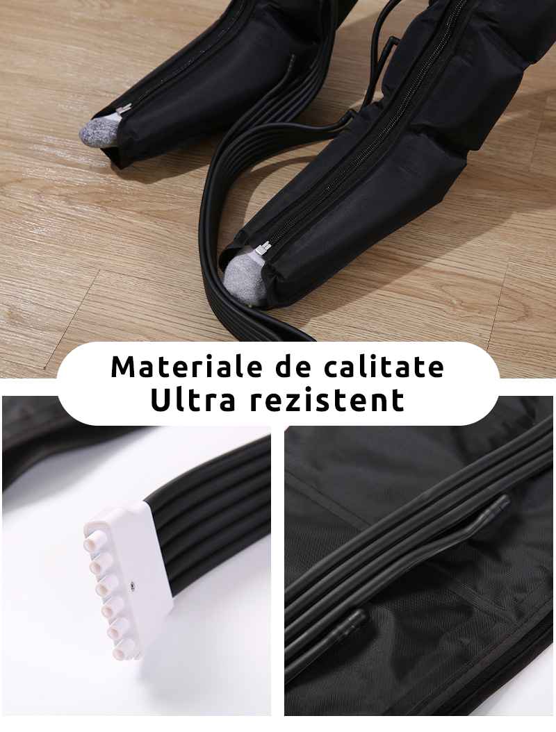 Aparat Masajul Picioarelor cu Presopunctura, Tip Cizme, Pentru Drenaj Limfatic, Masaj Pneumatic, Unitate de Control, Putere Nominala 36W, Masaj de Relaxare a Muschilor si Articulatiilor