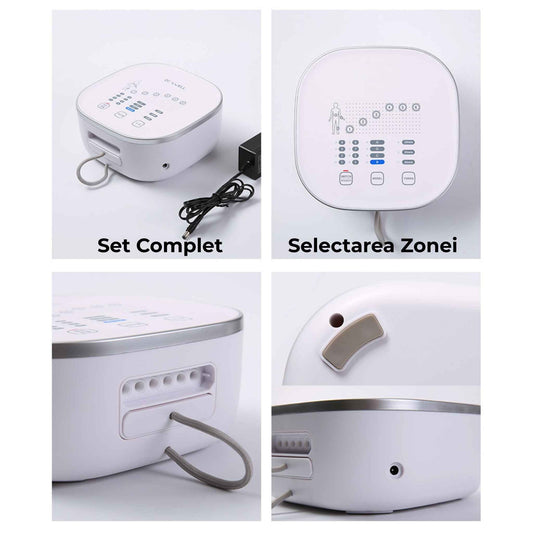 Aparat Masajul Picioarelor cu Presopunctura, Tip Cizme, Pentru Drenaj Limfatic, Masaj Pneumatic, Unitate de Control, Putere Nominala 36W, Masaj de Relaxare a Muschilor si Articulatiilor