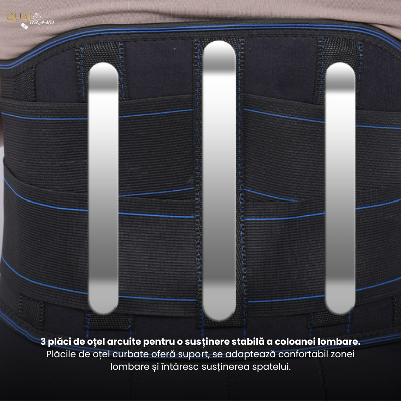 Centura Magnetica, 24 Magneti Inclusi, Tije Metalice Pentru Sustinere, Pentru Durerile de Spate, Suport Optim