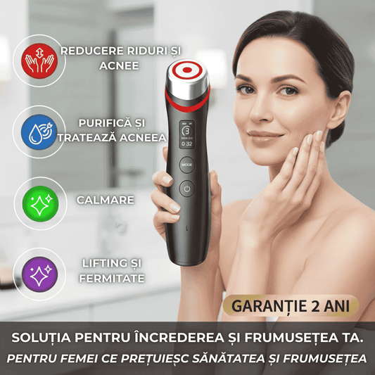 Aparat de Masaj Facial 6 in 1, Tratament Facial Acasa